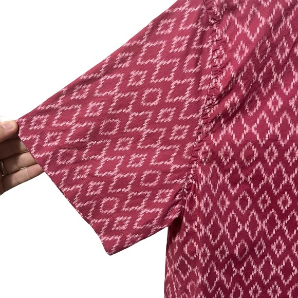 BANANA REPUBLIC Men’s Short Sleeve Button Down Collared Patterned Shirt Size M - Picture 3 of 6